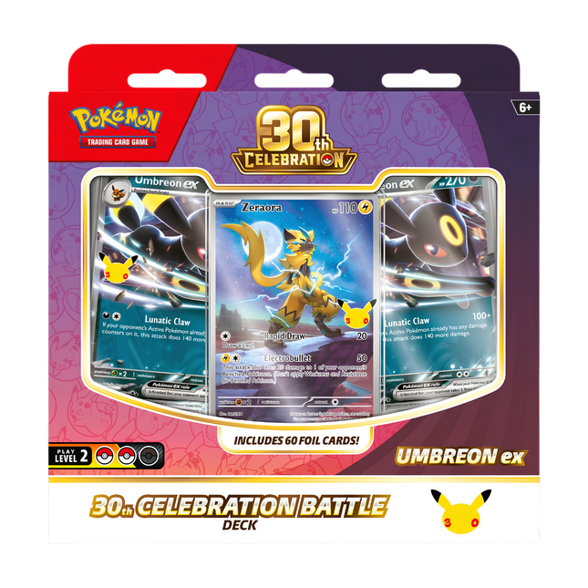 Pokémon TCG: 30th Celebration Battle Deck (Espeon ex / Umbreon ex)