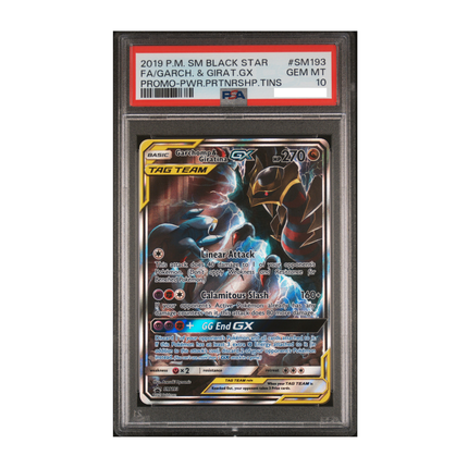 PSA 10 | Garchomp & Giratina-GX Full Art #SM193