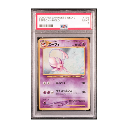 PSA 9 | Espeon #196 Holo (Japanese Neo 2, 2000)