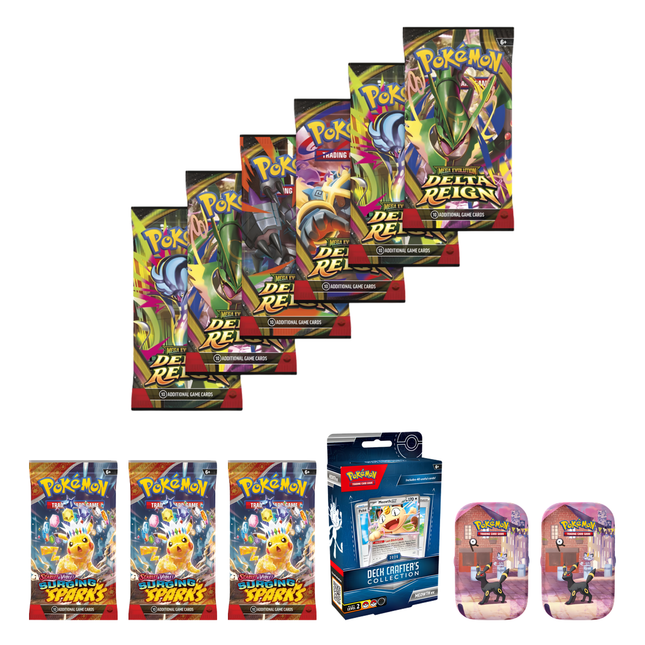 Pokémon TCG: Delta Reign 6-Pack Tin and Deck Crafter's Bundle